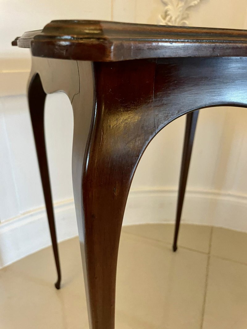 Superb Quality Antique Victorian Marquetry Inlaid Mahogany Lamp Table - Image 14